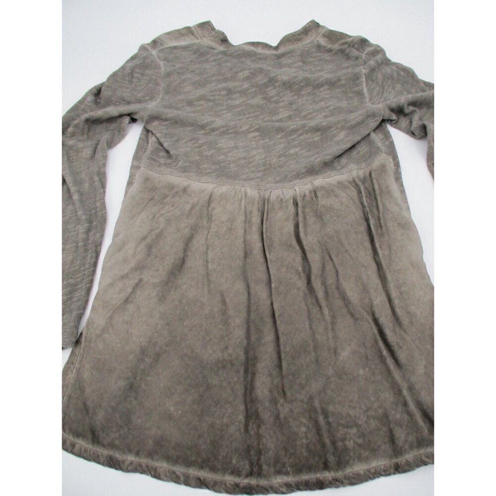 Soft Surroundings Womens Top Small Long Sleeves V Neck Boho Brown Cotton Casual - Picture 12 of 12